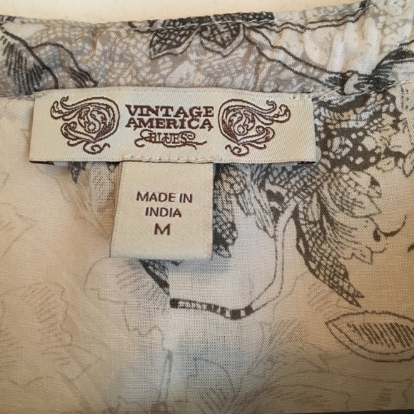 America Vintage Blues blouse - Picture 3 of 3